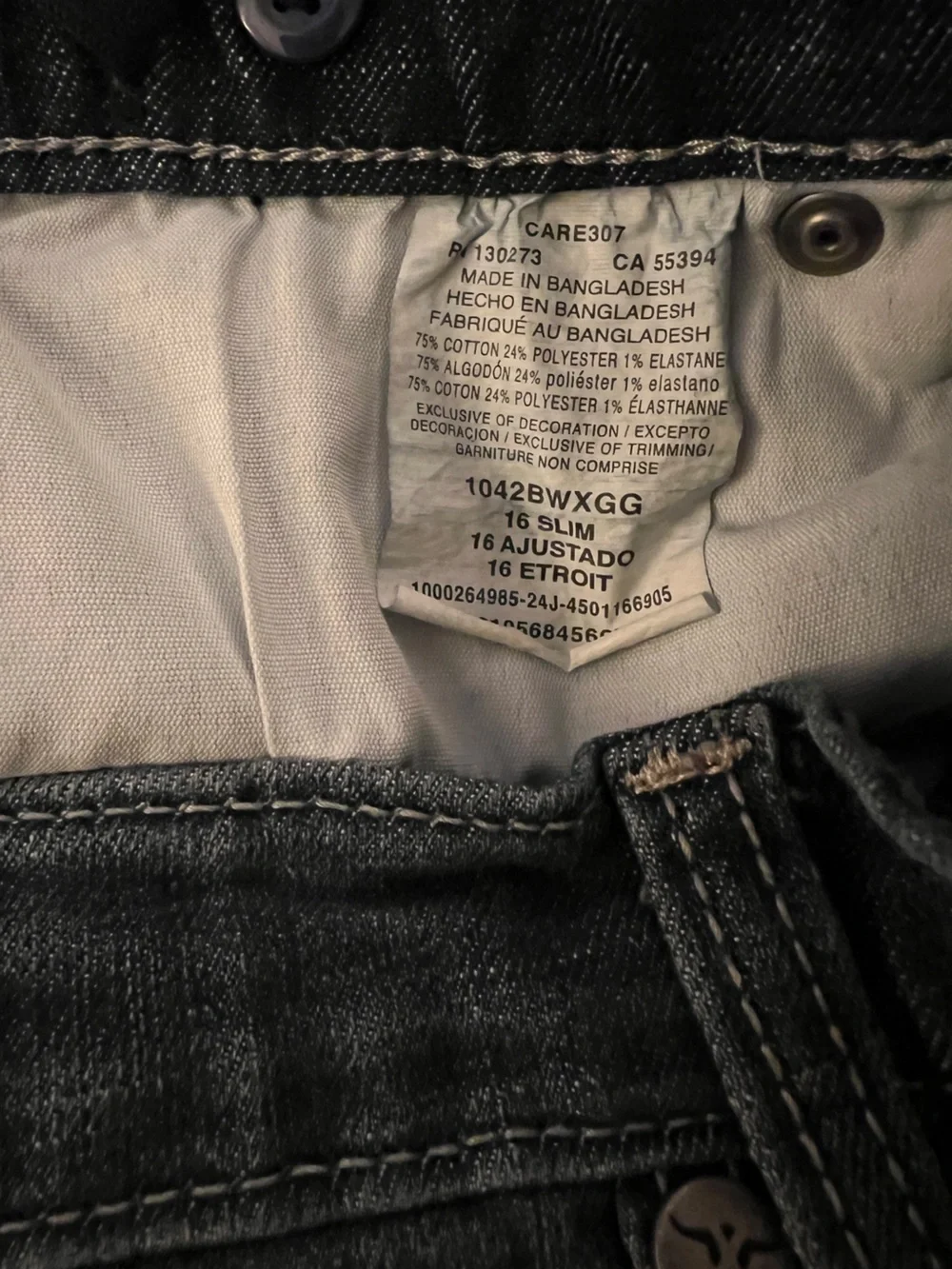 Wrangler Boys 16 Slim Dark Wash Bootcut Jeans - Picture 3 of 4